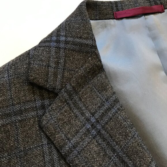 Sartoria Partenopea Napoli Sport Coat Jacket Mens 52 40 Gray Blue Two Button - Picture 4 of 12